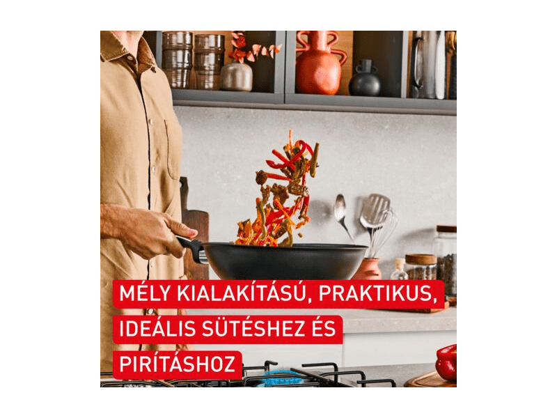 Tefal Excellence serpenyő wok, 28 cm (G3201902)