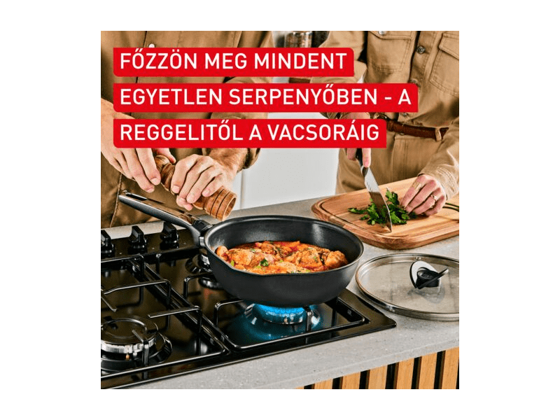 Tefal Excellence serpenyő wok + fedő, 24 cm (G3208402)