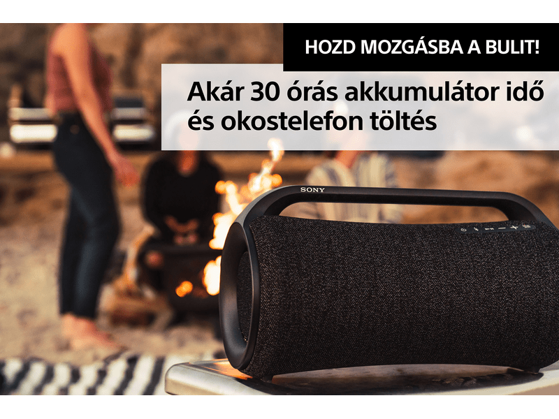 Sony SRS-XG500 Hordozható vezeték nélküli hangsugárzó (SRSXG500B.EU8)