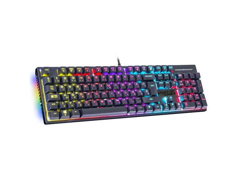 Spirit Of Gamer Xpert K250 Mechanikus billentyűzet, red switch, magyar (CLA-XK250BK)