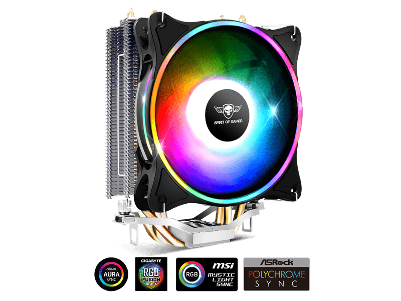 Spirit of Gamer SOG-VR120RGB Processzor hűtő, 120mm