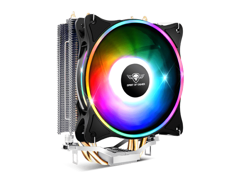 Spirit of Gamer CPU Cooler - CPU AIRCOOLER 120 MM ARGB (27dB; 2500 RPM; 1x12cm; aluminium/réz)