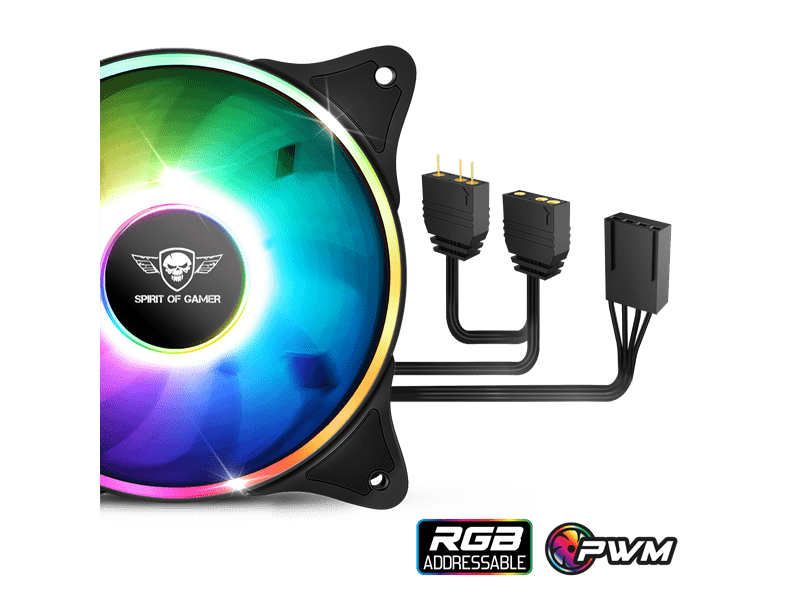 Spirit of Gamer SOG-VR120RGB Processzor hűtő, 120mm