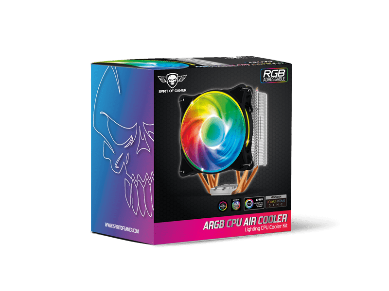 Spirit of Gamer SOG-VR120RGB Processzor hűtő, 120mm