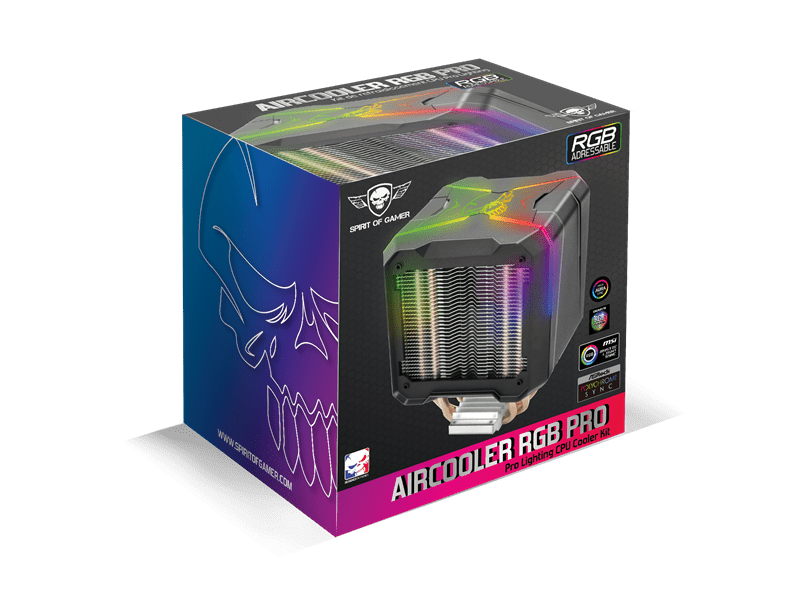 Spirit of Gamer Aircooler Pro ARGB Processzor hűtő (SOG-VR120RGBA)
