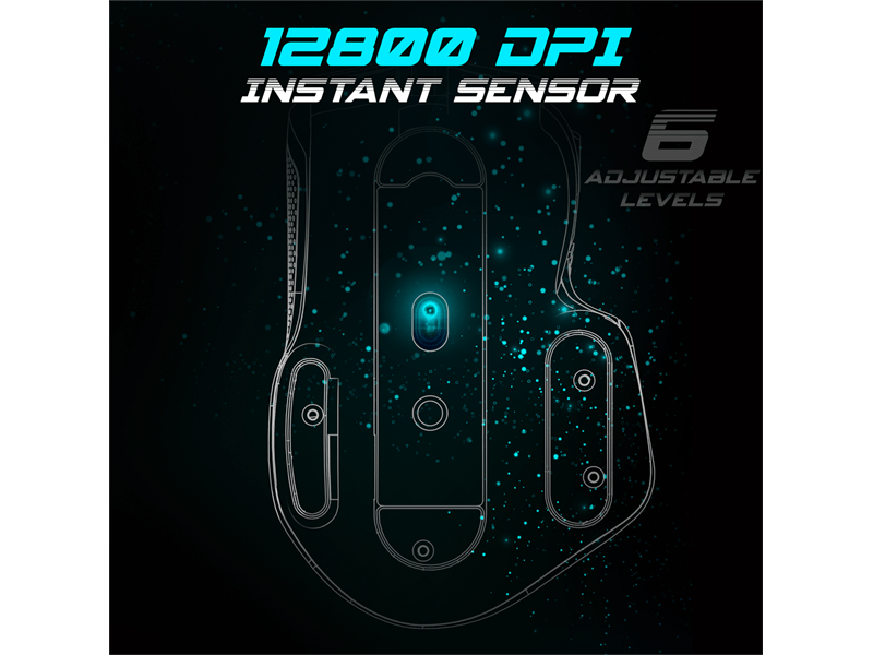 Spirit Of Gamer Pro-M5 RGB Gamer egér, fekete