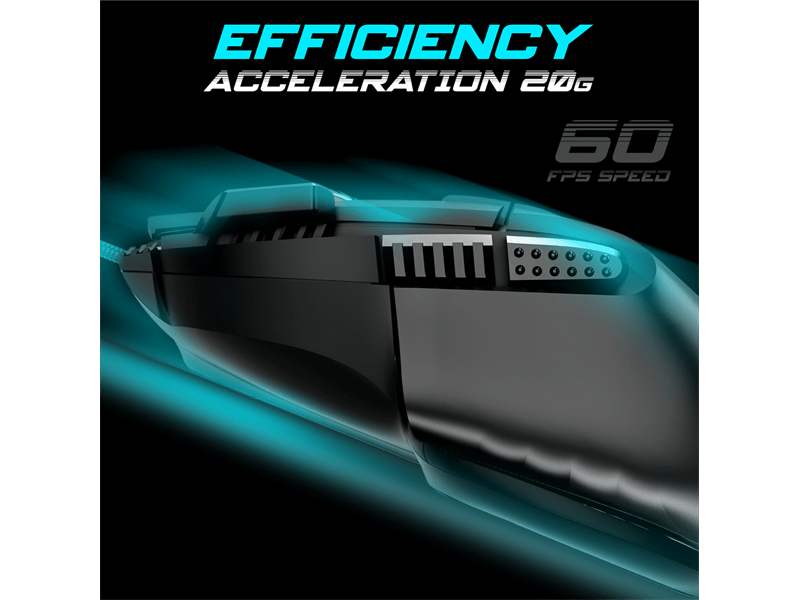 Spirit Of Gamer Pro-M5 RGB Gamer egér, fekete