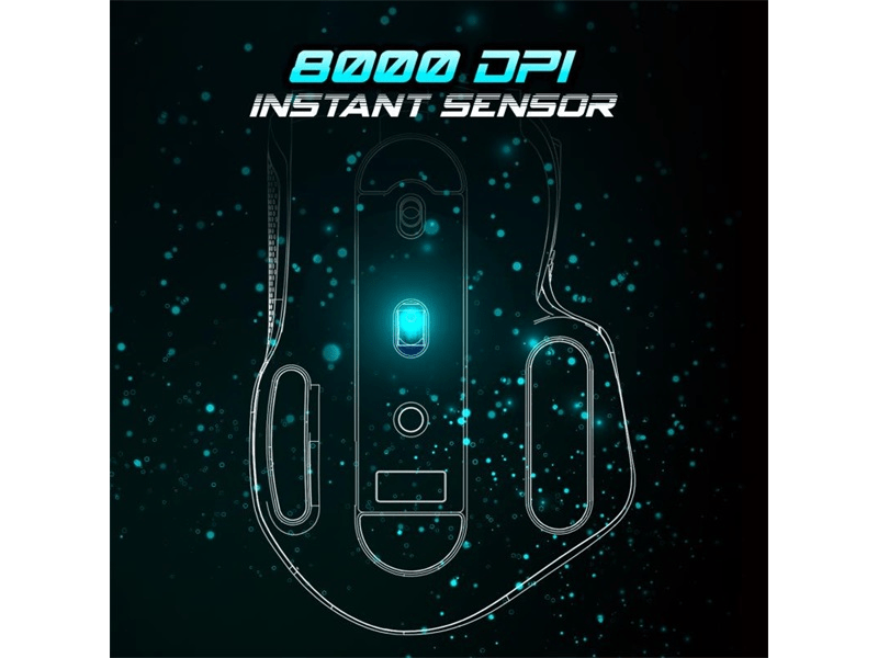 Spirit of Gamer Egér vezeték nélküli - PRO-M5 Arctic Wireless (Optikai, 8000DPI, 8 gomb, fehér)