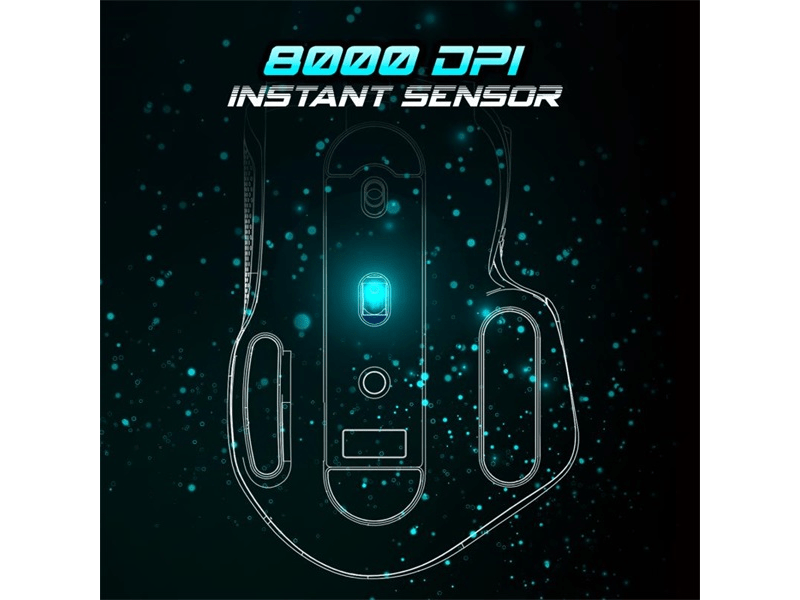 Spirit of Gamer Pro-M5 Vezeték nélküli gamer egér, fekete (S-PM5RFBK)