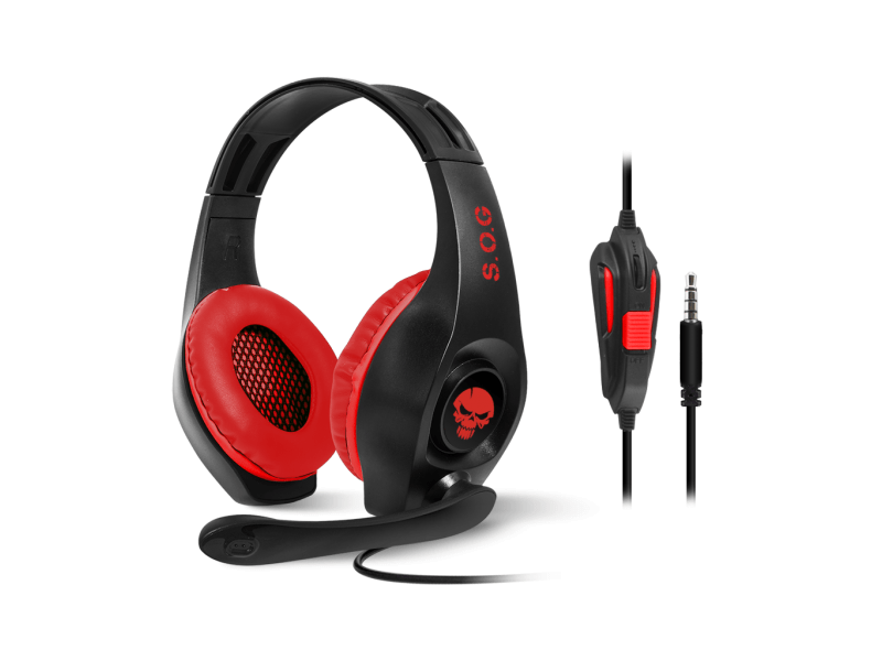 Spirit of Gamer Pro-H5 gamer headset, piros (MIC-G715SW)