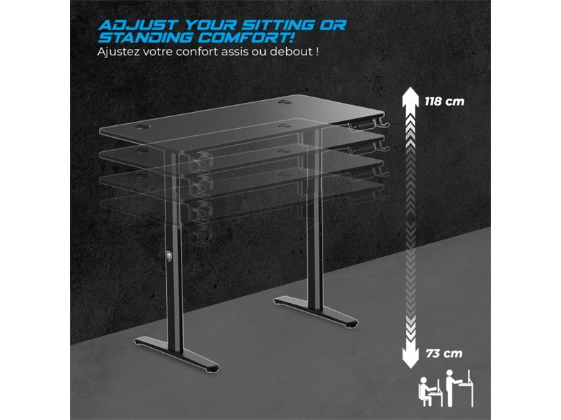 Spirit of Gamer Headquarter 700 Gamer Asztal (SOG-DESK700)