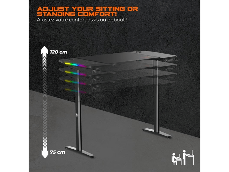 Spirit of Gamer Headquarter 900 Gamer asztal (SOG-DESK900)