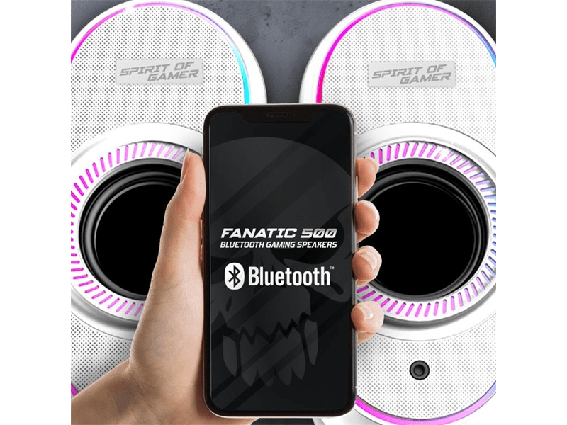 Spirit of Gamer Fanatic 500 Arctic Hangszóró 2.0, fehér (SP-5500WT)