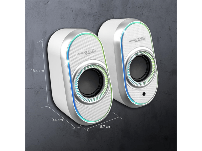 Spirit of Gamer Fanatic 500 Arctic Hangszóró 2.0, fehér (SP-5500WT)