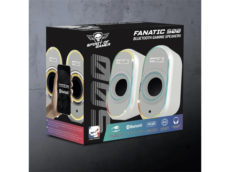 Spirit of Gamer Fanatic 500 Arctic Hangszóró 2.0, fehér (SP-5500WT)