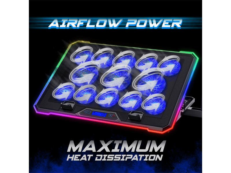 Spirit of Gamer AIRBLADE 1300 RGB Notebook Hűtőpad (SOG-VE1300RGB)