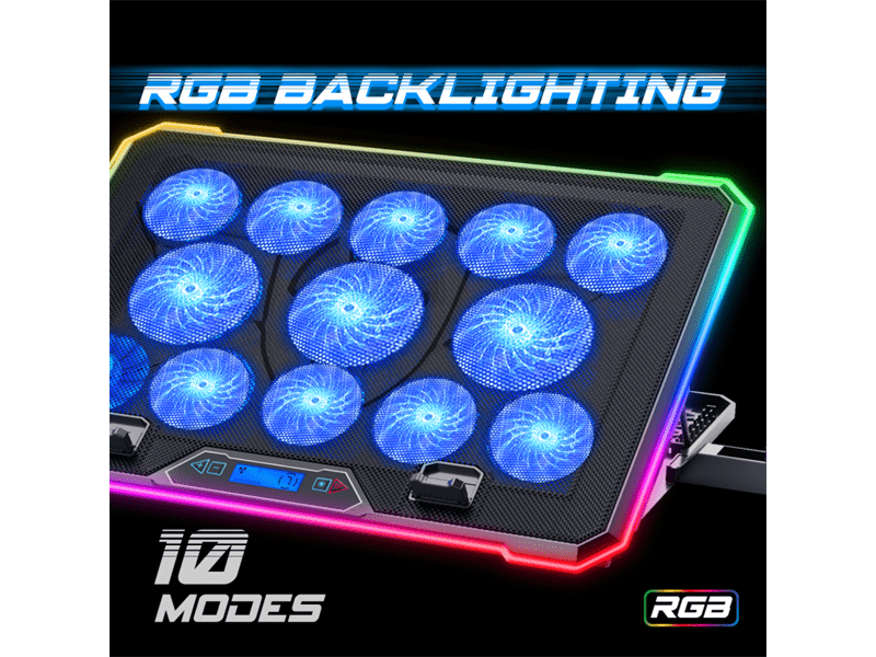 Spirit of Gamer AIRBLADE 1300 RGB Notebook Hűtőpad (SOG-VE1300RGB)