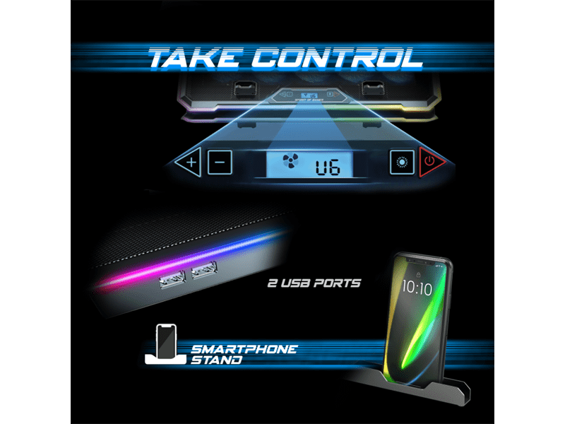 Spirit of Gamer AIRBLADE 1300 RGB Notebook Hűtőpad (SOG-VE1300RGB)