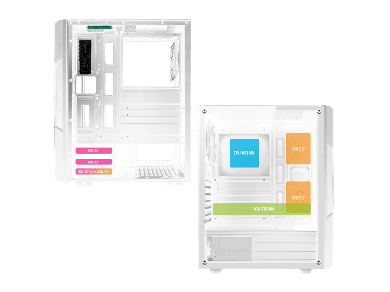 Spirit of Gamer Clone 3 Számítógépház (8001RAW)