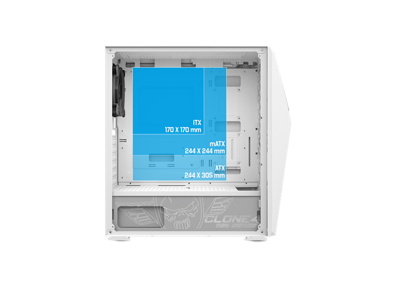 Spirit of Gamer Clone 4 Számítógépház (8902RAW)