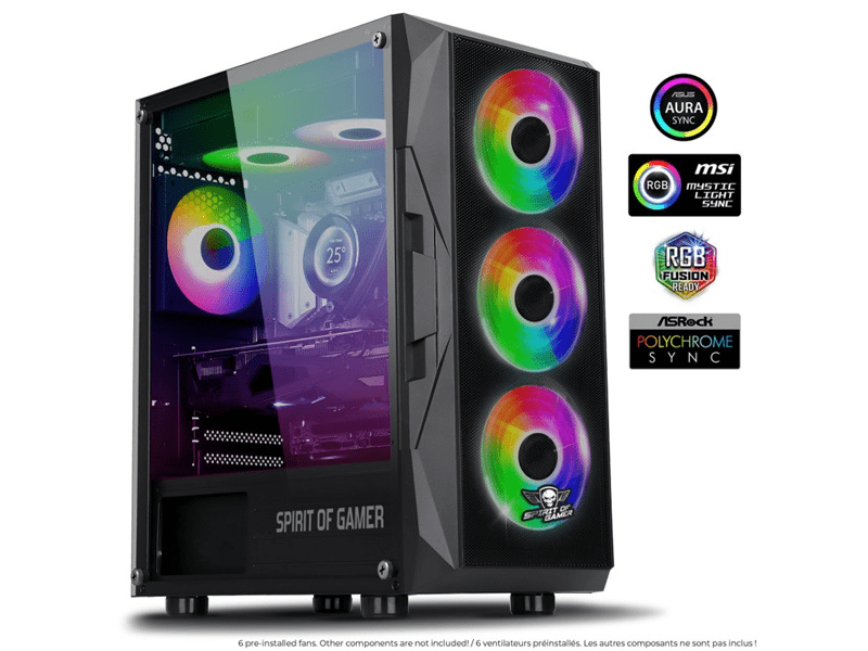 Spirit of Gamer Rogue VII RGB Számítógépház (8303RA)