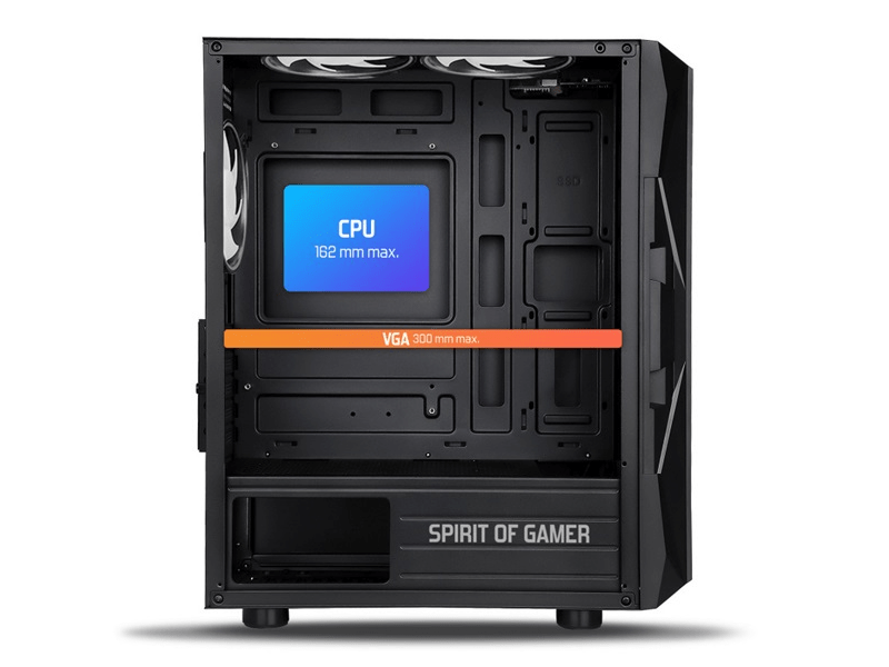 Spirit of Gamer Rogue VII RGB Számítógépház (8303RA)