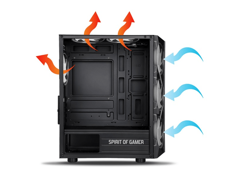 Spirit of Gamer Rogue VII RGB Számítógépház (8303RA)