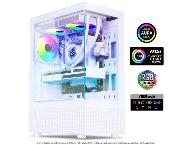 Spirit of Gamer Spectra Arctic Számítógépház, fehér (8302RAW)