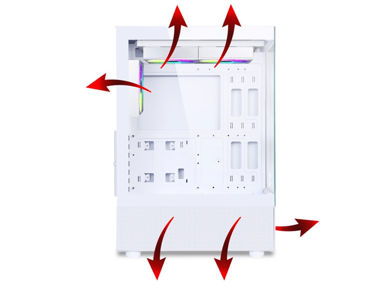 Spirit of Gamer Spectra Arctic Számítógépház, fehér (8302RAW)