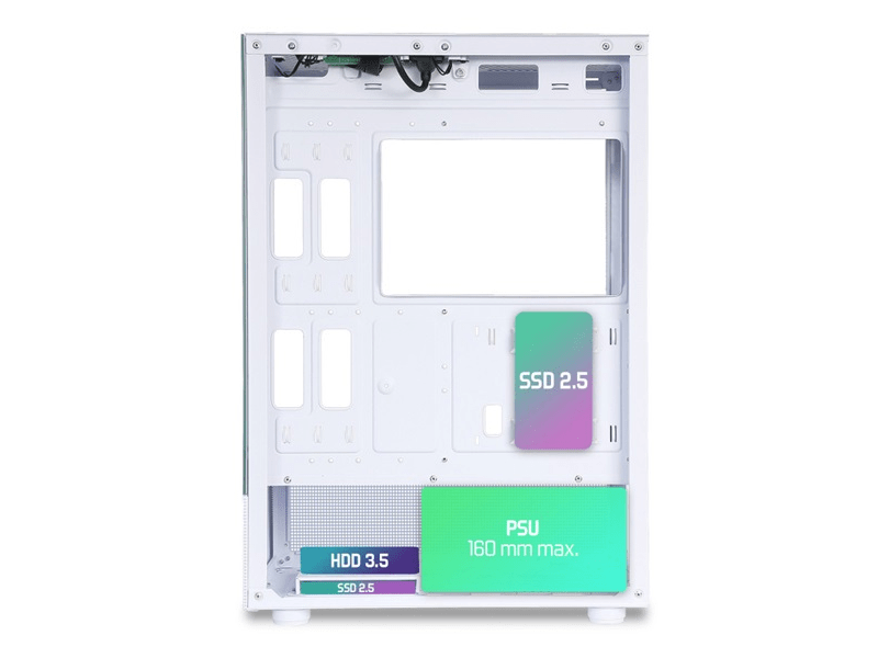 Spirit of Gamer Spectra Arctic Számítógépház, fehér (8302RAW)