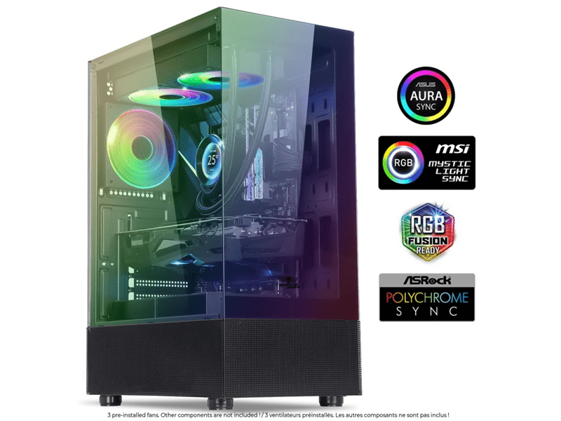 Spirit of Gamer Spectra Dark Számítógépház, fekete (8302RA)