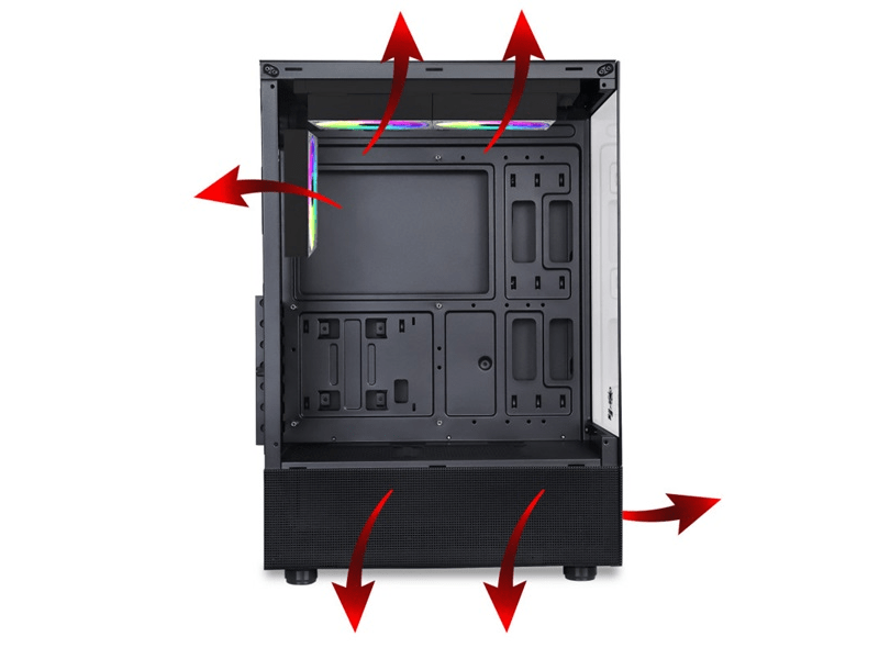 Spirit of Gamer Spectra Dark Számítógépház, fekete (8302RA)