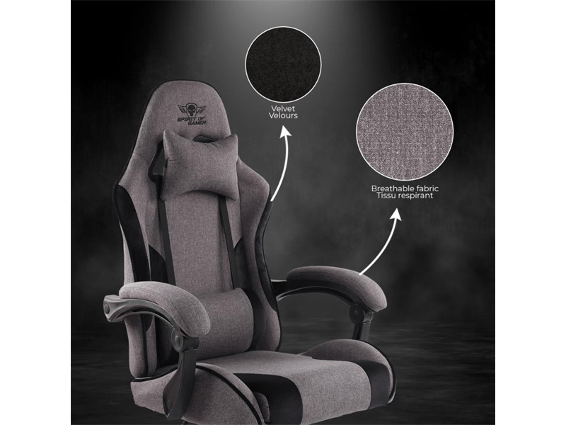Spirit of Gamer Arena Gaming szék, szürke (SOG-GCABK)