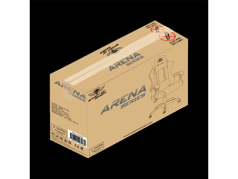 Spirit of Gamer Arena Gaming szék, világos szürke (SOG-GCAGR)