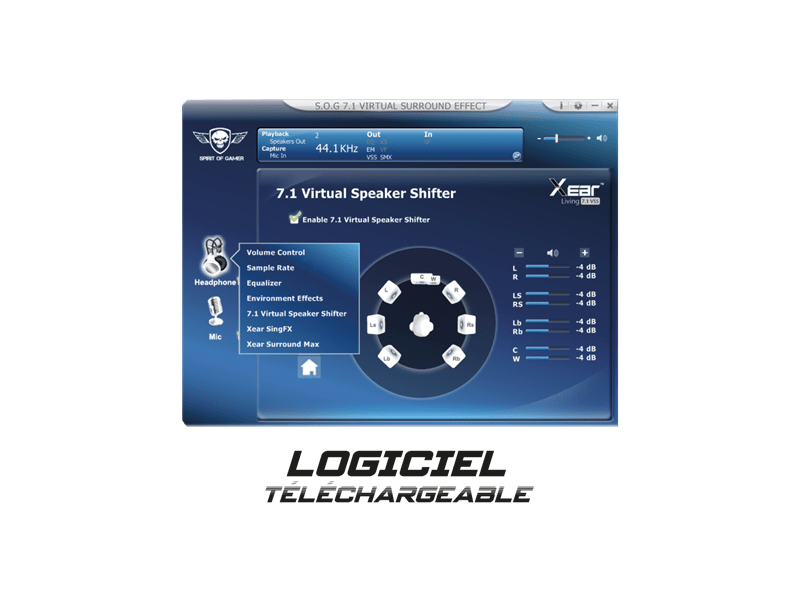 Spirit of Gamer XPERT H700 Fejhallgató (MIC-XH700WT)