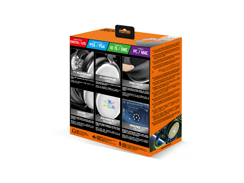 Spirit of Gamer XPERT H700 Fejhallgató (MIC-XH700WT)