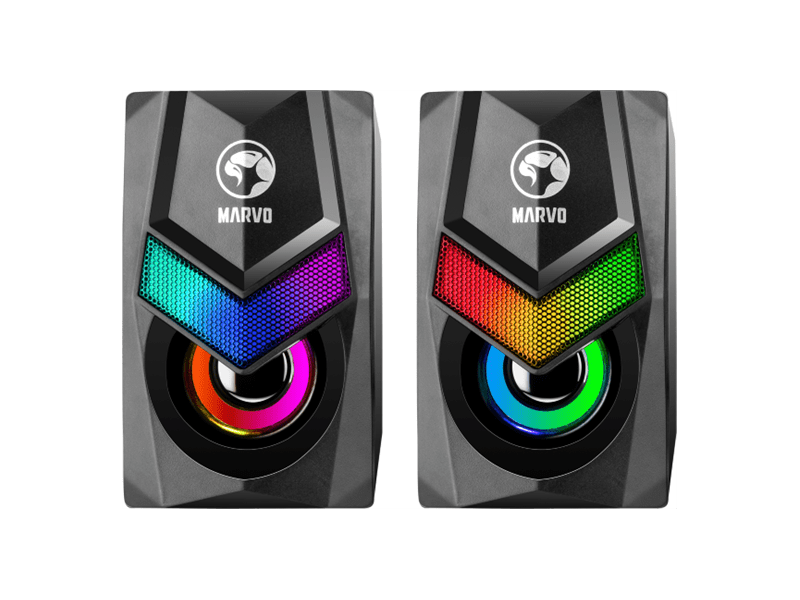 Marvo Havoc 10 RGB vezetékes hangszóró, fekete (SG-118)
