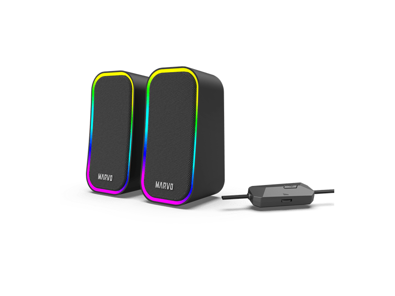 Marvo Havoc 20 vezetékes hangszóró, fekete (SG-285 BK)