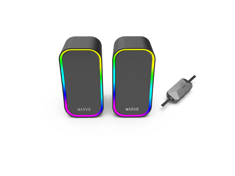 Marvo Havoc 20 vezetékes hangszóró, fekete (SG-285 BK)