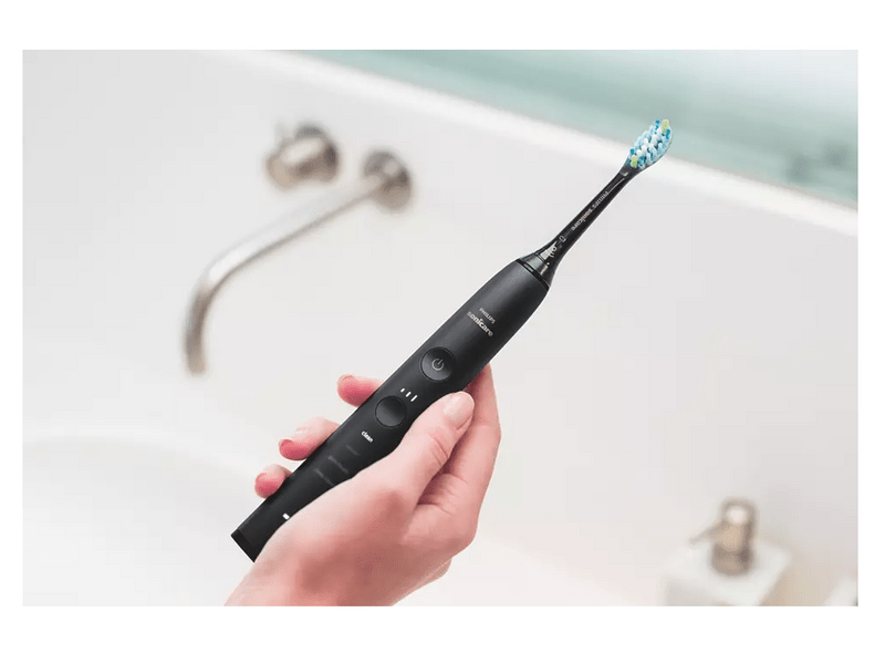 Philips Sonicare DiamondClean 9000 szónikus elektromos fogkefe és Power Flosser HX3866/43 dupla csomag, fekete