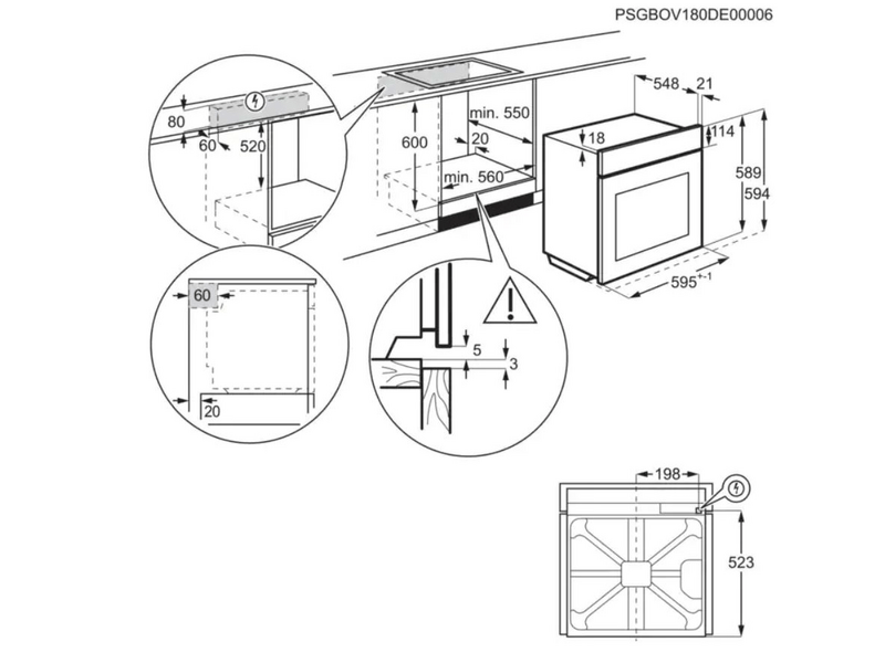 Electrolux EOD5C50Z Ugradbena pećnica