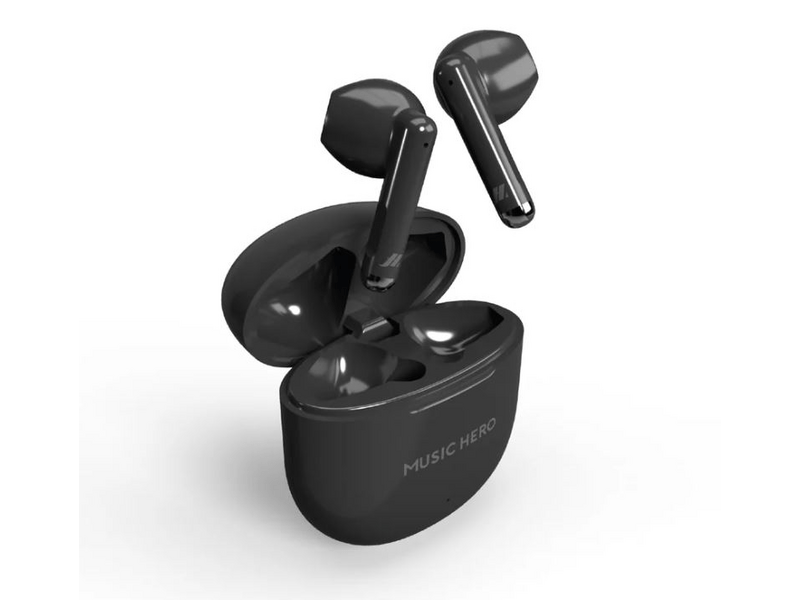 Music Hero Nubox TWS fülhallgató, fekete (MHTWSNUBOXBTK)