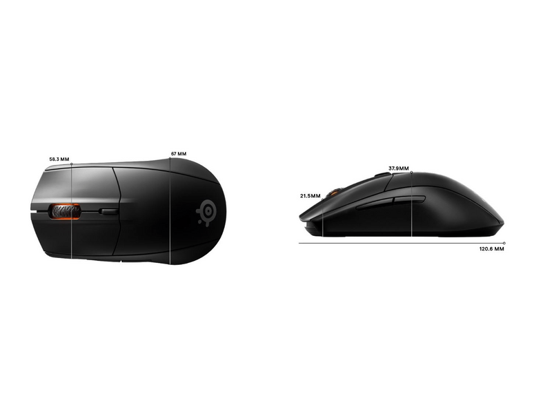 SteelSeries Rival 3 Vezeték nélküli egér, fekete
