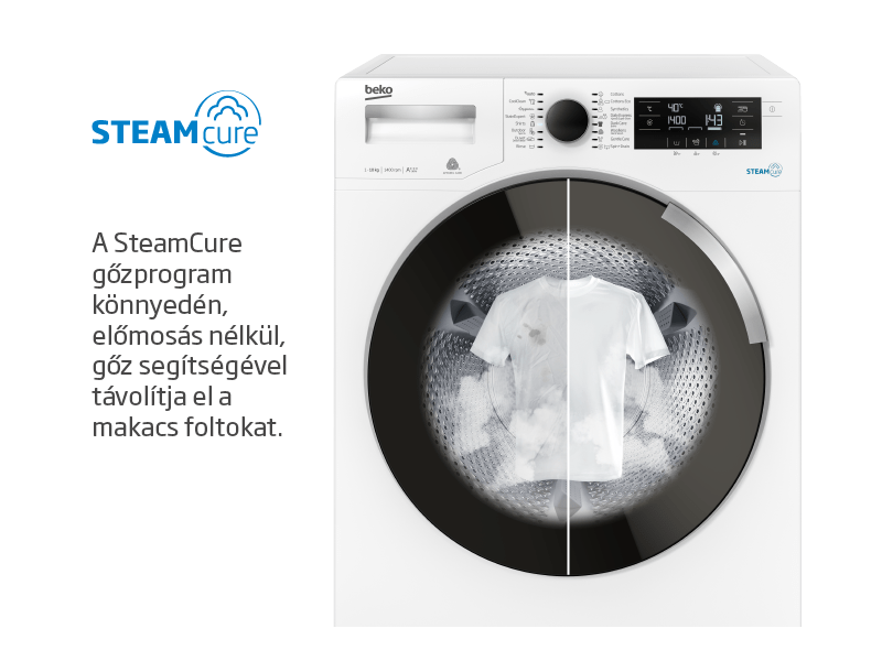 Beko WUE8736XST Elöltöltős mosógép