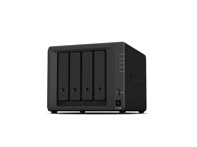 SYNOLOGY NAS 4 Fiókos DS420+ Intel Celeron J4025 2x2,0GHz, 2GB DDR4, 2x1GbE, 2xUSB3.2