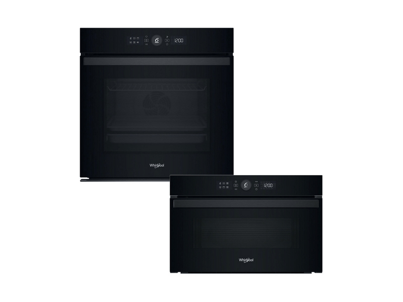 Whirlpool WOI4S8CM1SBA Beépíthető sütő + Whirlpool WMD44MB Beépíthető mikrohullámú sütő, fekete