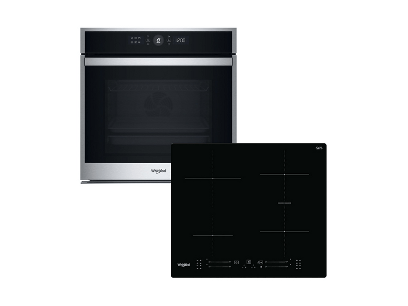 Whirlpool WOI4S8CM1SXA Beépíthető sütő + Whirlpool WB S2560 NE Beépíthető indukciós főzőlap