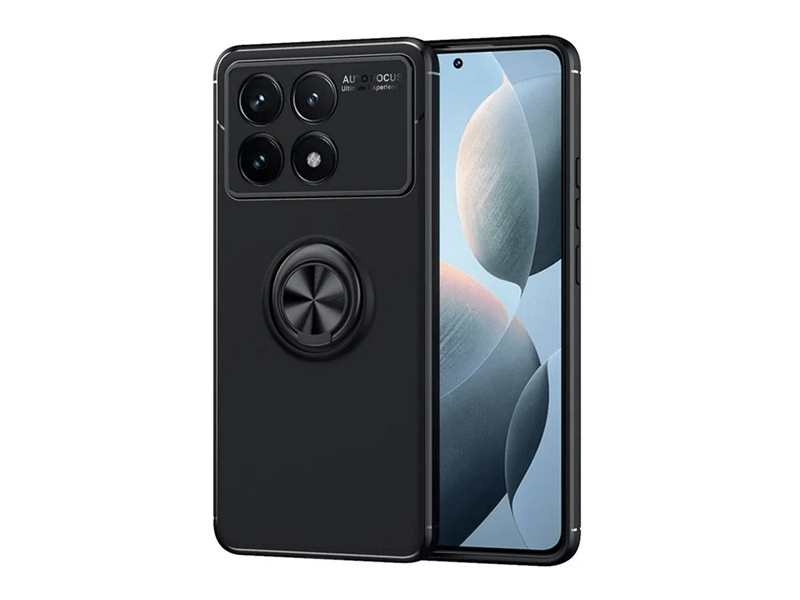 Gigapack Poco F6 Pro Szilikon telefonvédő tok, fekete (GP-158566)