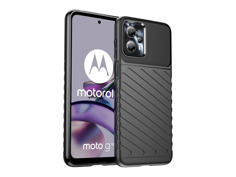 Gigapack Motorola Moto G13/G23 Szilikon tok, fekete (GP-136734)