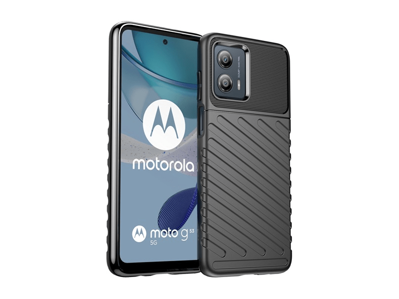 Gigapack Motorola Moto G53 Szilikon tok, fekete (GP-136732)